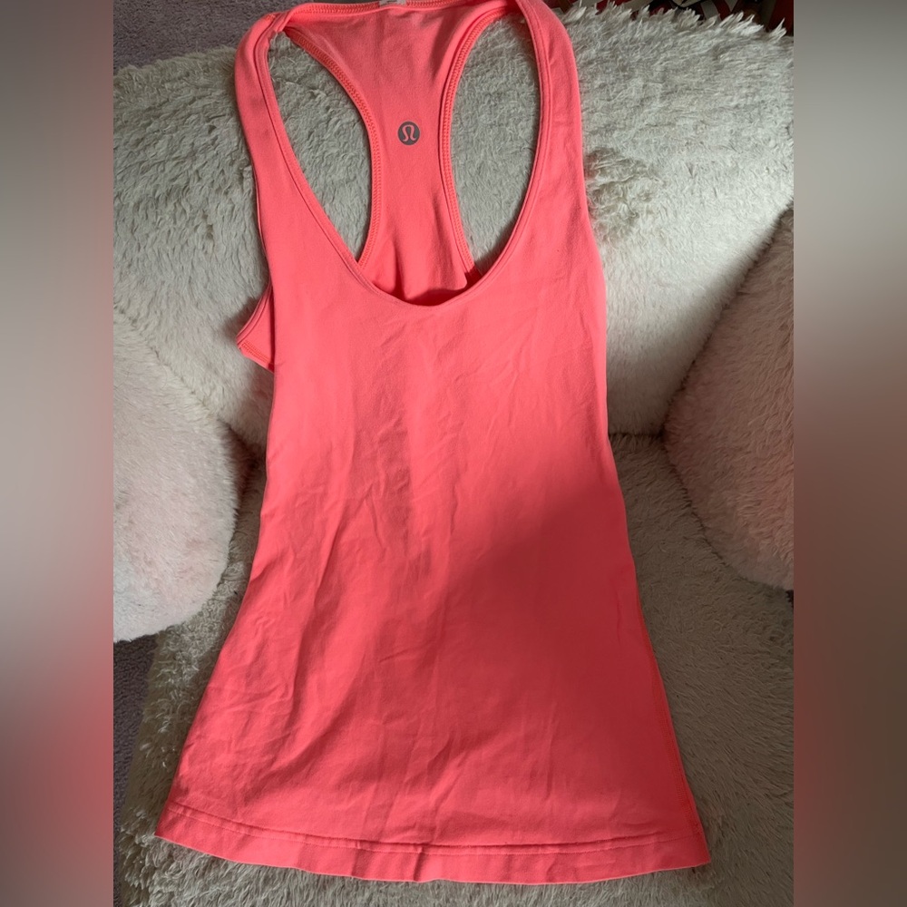 lululemon athletica Women's Neon Orange Tank Top